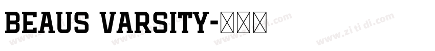 Beaus Varsity字体转换